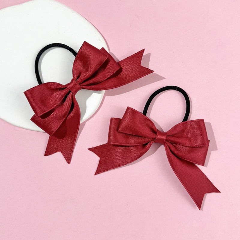 2 Pieces of Bow Hair Ties, Swe - مراجعة Ribbon Bow Gift وسعره