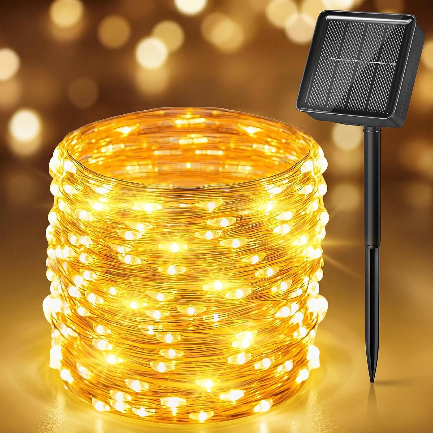 Solar Fairy Lights,33Ft 100 LE - مراجعة Led Fairy String Lights وسعره