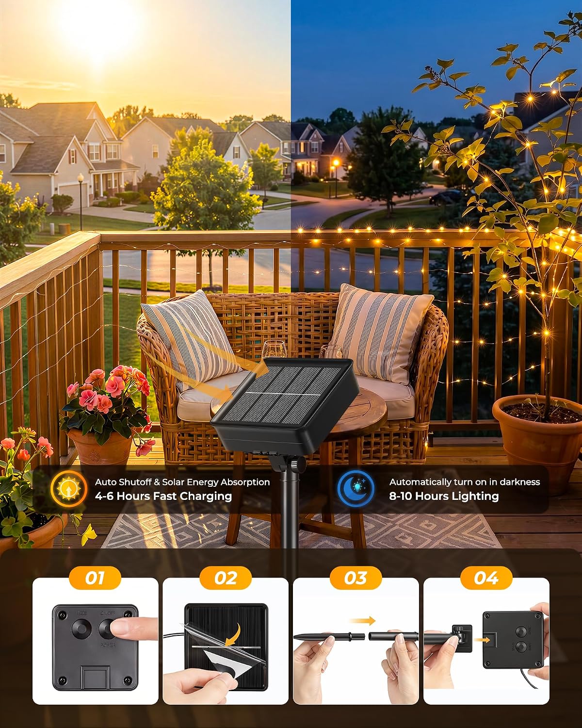 Solar Fairy Lights,33Ft 100 LE - مراجعة Led Fairy String Lights وسعره