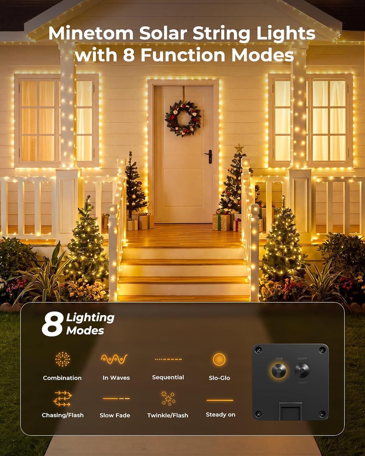 Solar Fairy Lights,33Ft 100 LE - مراجعة Led Fairy String Lights وسعره