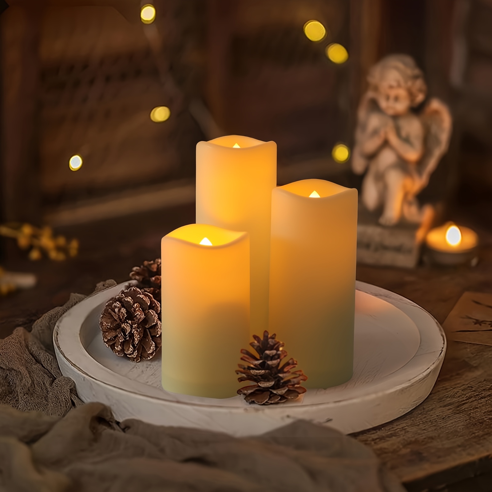 72-Piece Flameless Flickering  - مراجعة Holiday Candle Set وسعره