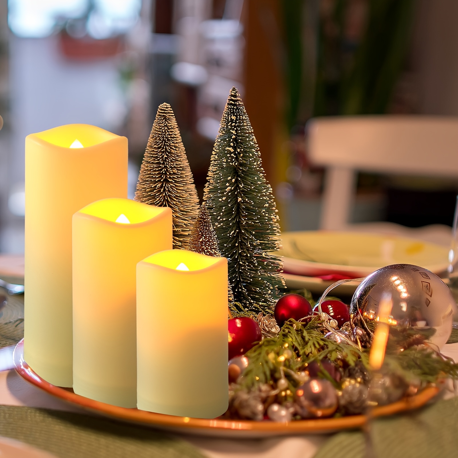 72-Piece Flameless Flickering  - مراجعة Holiday Candle Set وسعره