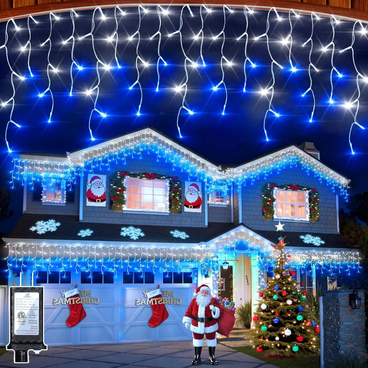 50ft 504 LED Icicle Lights, 12 - مراجعة Led Fairy String Lights وسعره