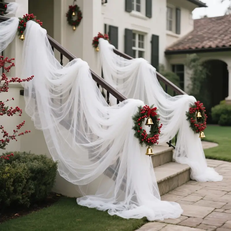 DIY Decoration Tulle Arch Drap - مراجعة Christmas Table Runner وسعره