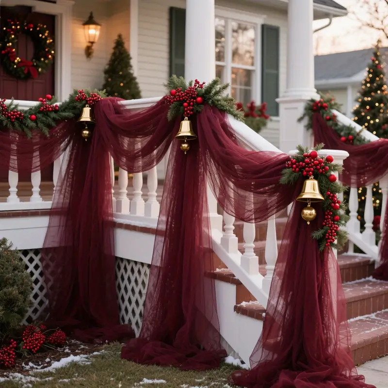 DIY Decoration Tulle Arch Drap - مراجعة Christmas Table Runner وسعره