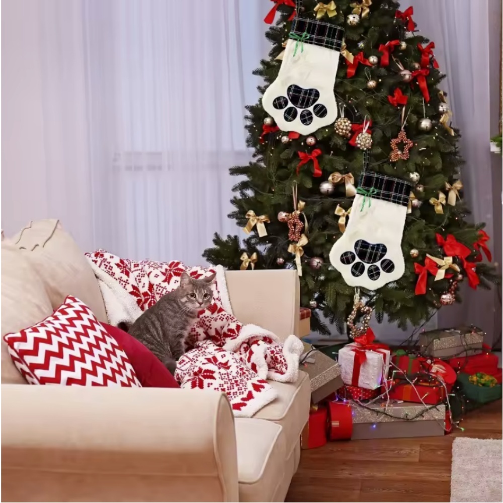 Christmas Socks New Year Decor - مراجعة Christmas Stocking Hanging وسعره
