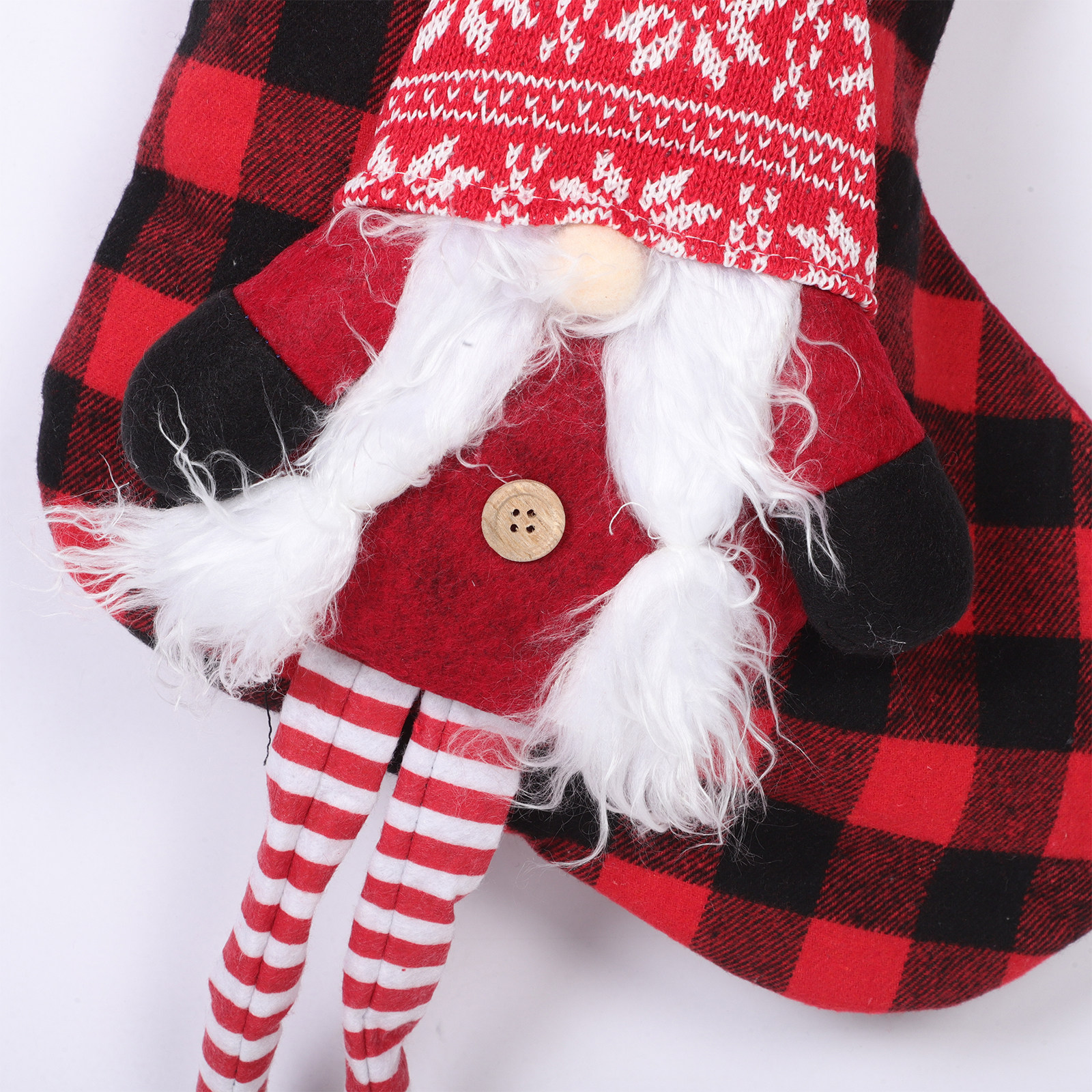 Plaid Christmas Stockings with - مراجعة Christmas Stocking Hanging وسعره