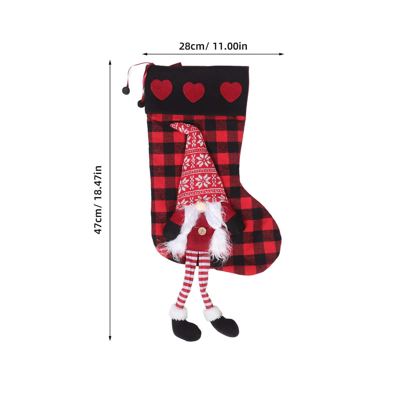 Plaid Christmas Stockings with - مراجعة Christmas Stocking Hanging وسعره
