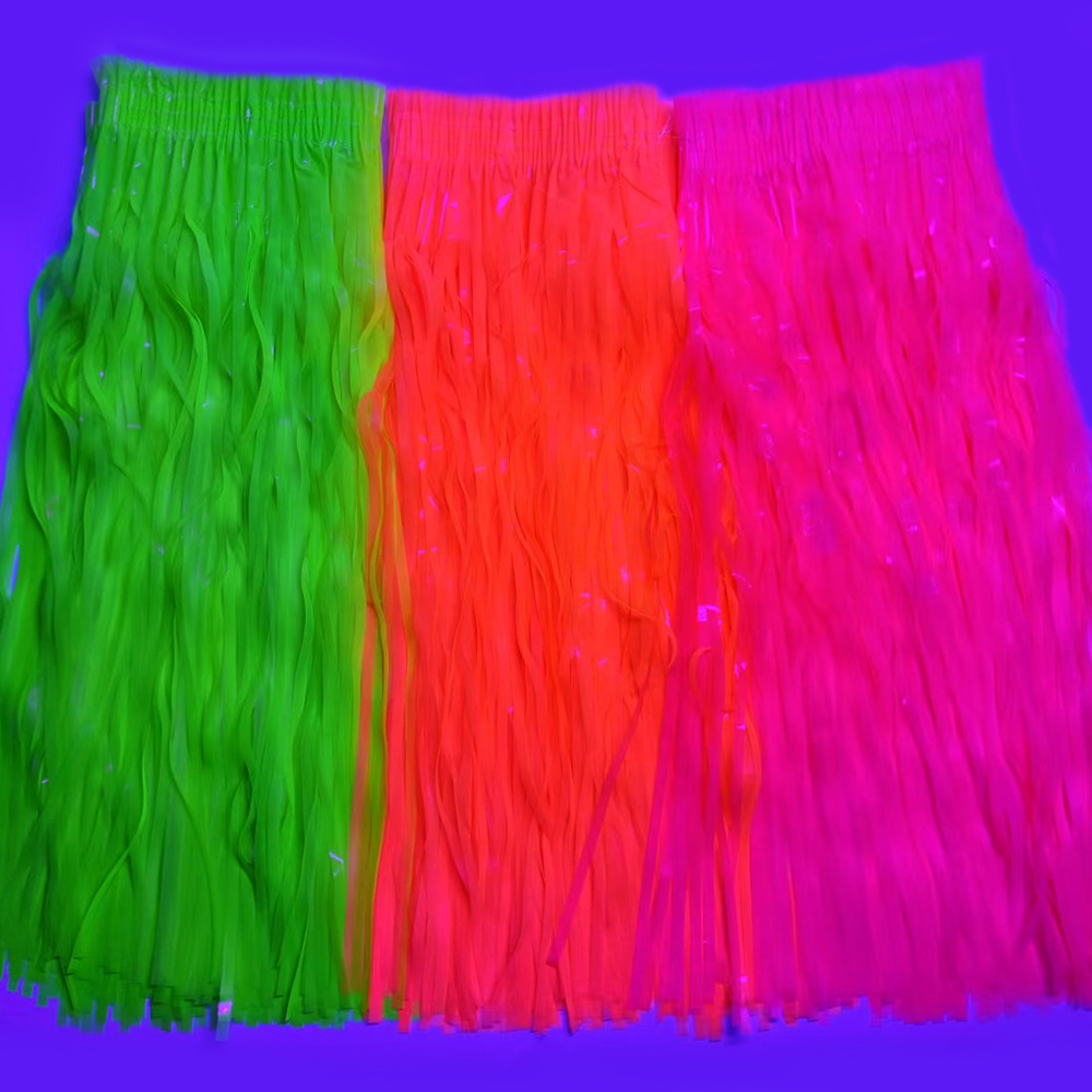 Neon Fluorescent Tinsel Skirt, - مراجعة Tinsel Garland Decoration وسعره