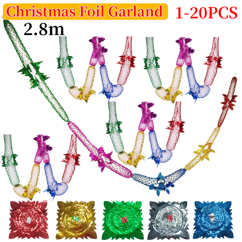 Christmas Foil Garland Ceiling - مراجعة Tinsel Garland Decoration وسعره