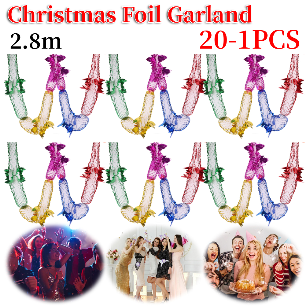 Christmas Foil Garland Ceiling - مراجعة Tinsel Garland Decoration وسعره