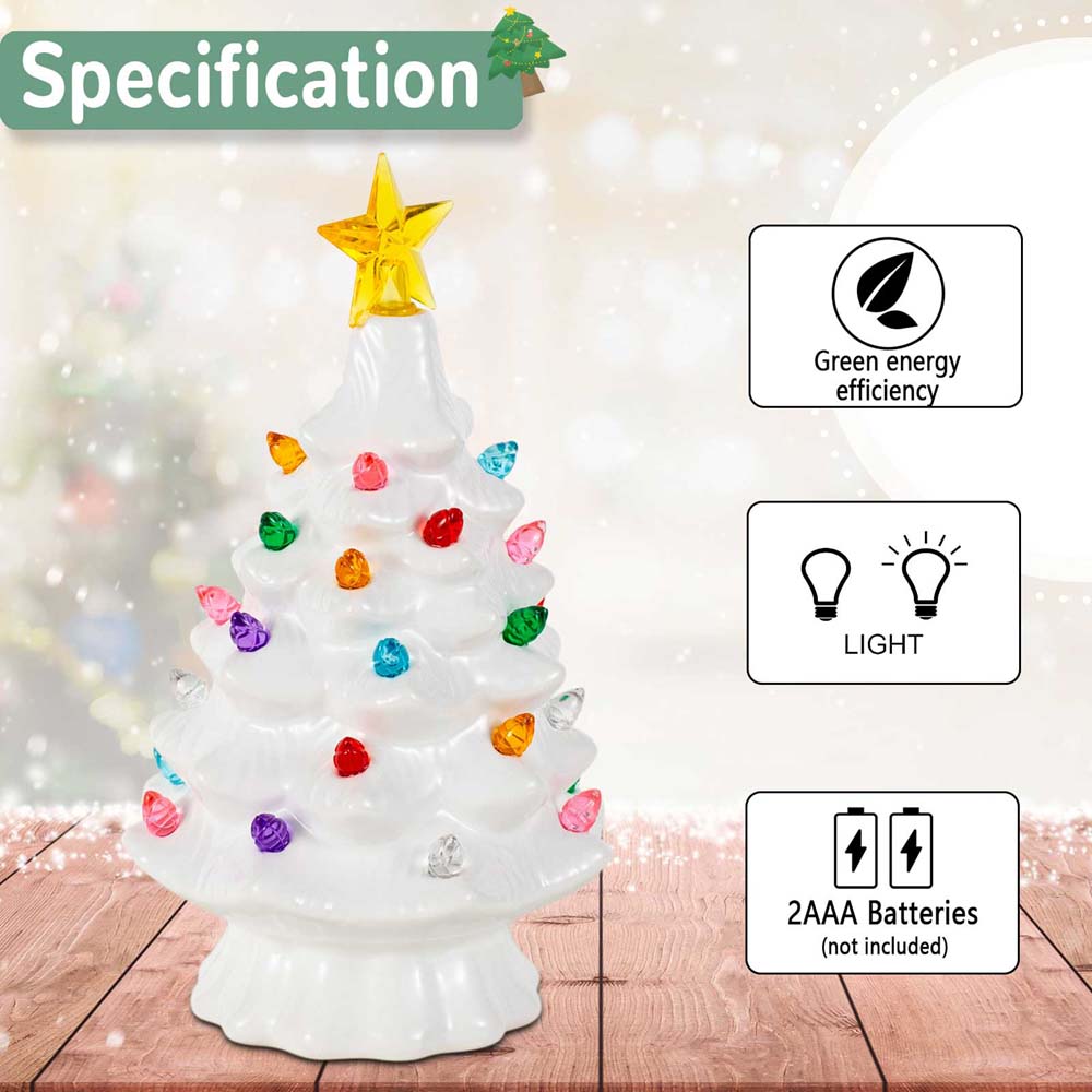 7 Inch Ceramic Christmas Villa - مراجعة Star Tree Topper وسعره