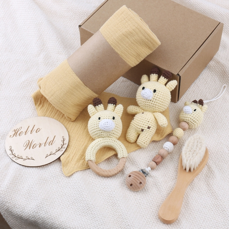 1 Set Baby Stuffed Animal Doll - مراجعة Gift Box Wrap Set وسعره