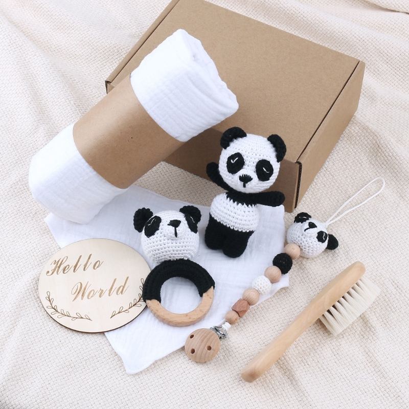 1 Set Baby Stuffed Animal Doll - مراجعة Gift Box Wrap Set وسعره