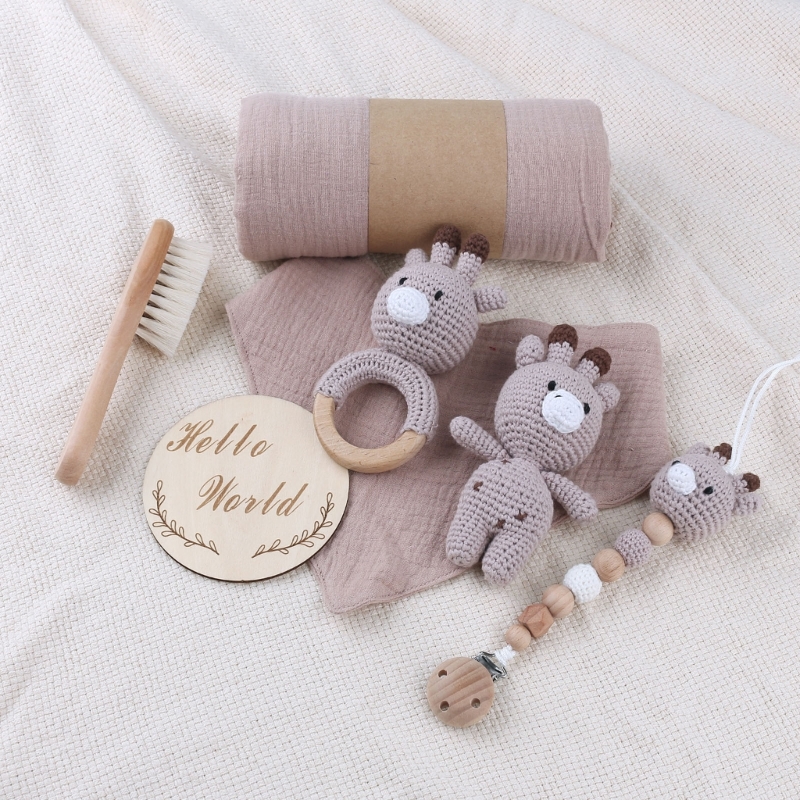 1 Set Baby Stuffed Animal Doll - مراجعة Gift Box Wrap Set وسعره