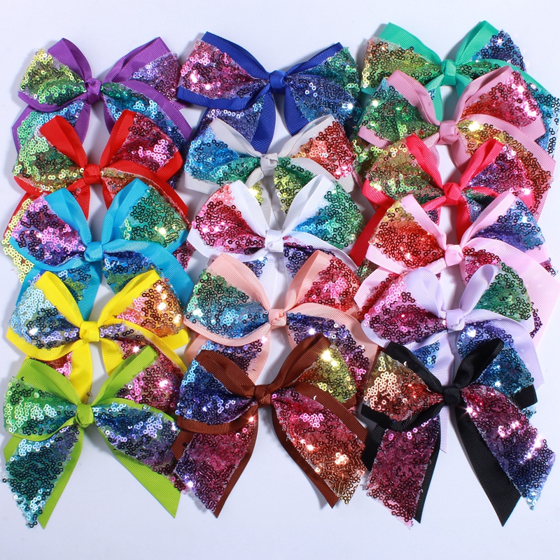 12CM Big Bling Sequins Grosgra - مراجعة Ribbon Bow Gift وسعره