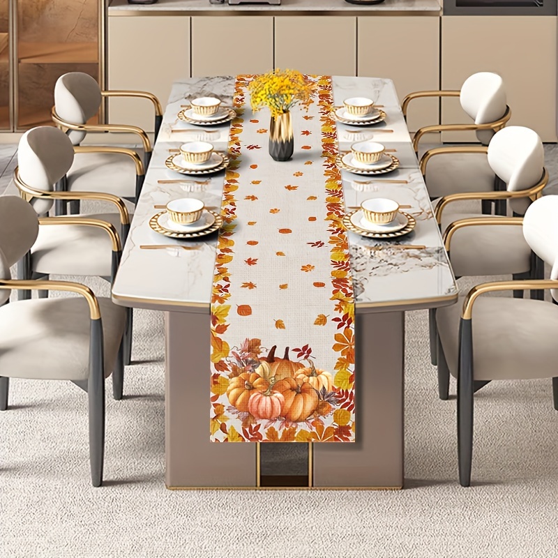1pc Thanksgiving & Halloween T - مراجعة Christmas Table Runner وسعره