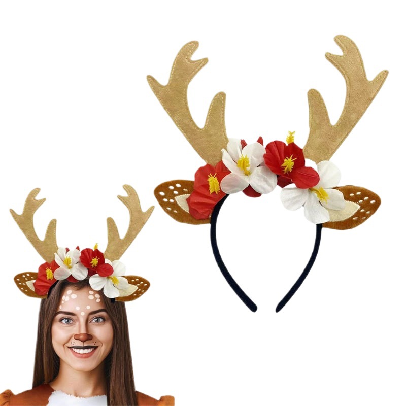 Reindeer Costume Set Tutu Skir - مراجعة Reindeer Antlers Headband وسعره