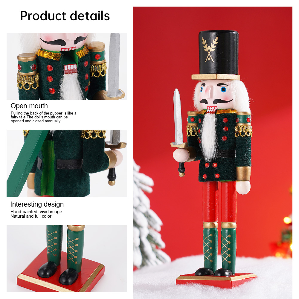 30cm Christmas Nutcracker Wood - مراجعة Nutcracker Figurine وسعره