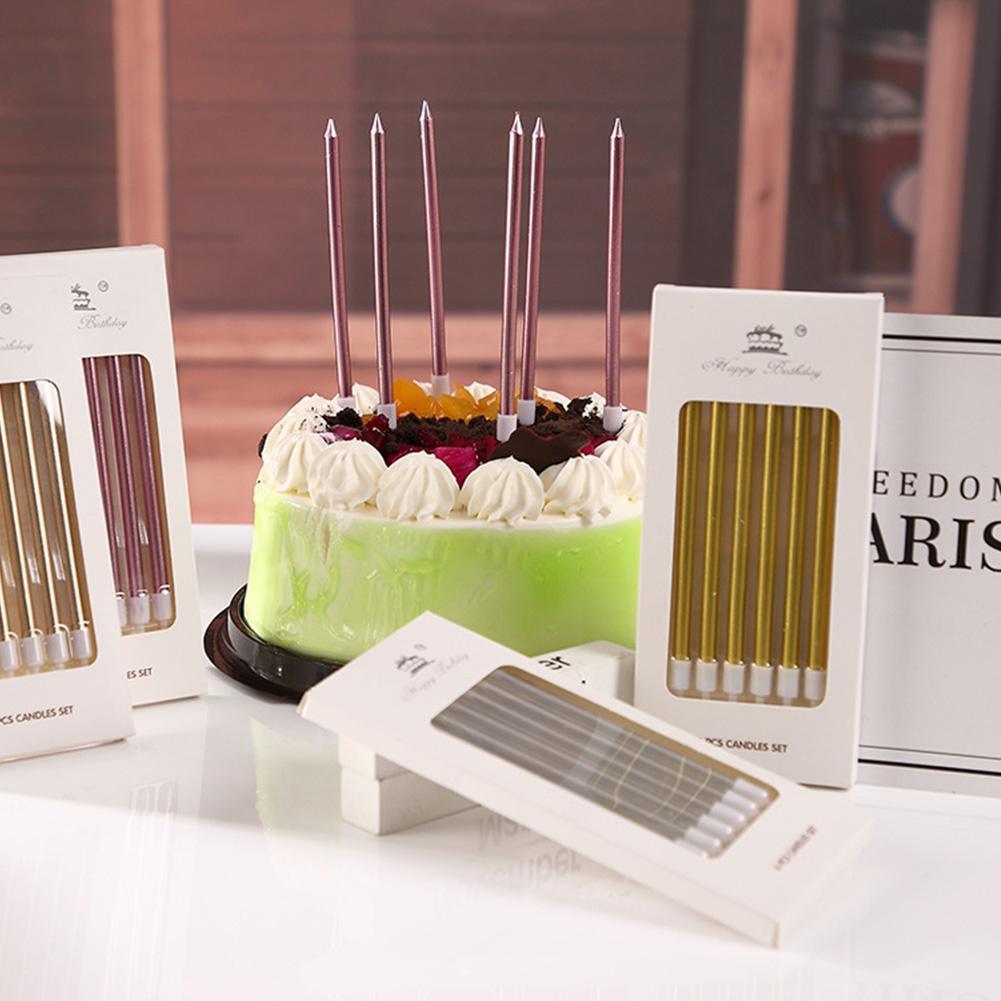 6/18pcs Metal Gold Silver Birt - مراجعة Holiday Candle Set وسعره