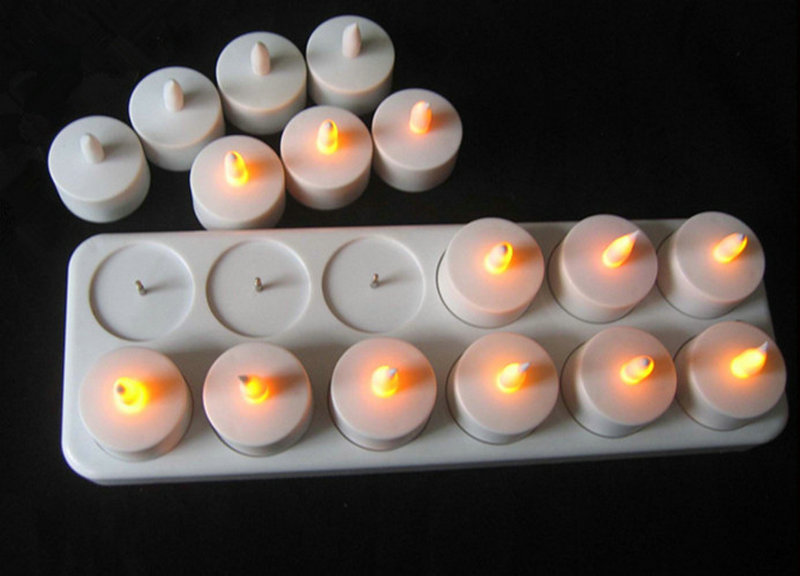 Set of 12 Rechargeable led can - مراجعة Holiday Candle Set وسعره