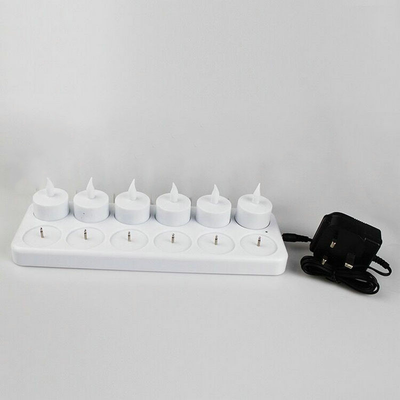 Set of 12 Rechargeable led can - مراجعة Holiday Candle Set وسعره