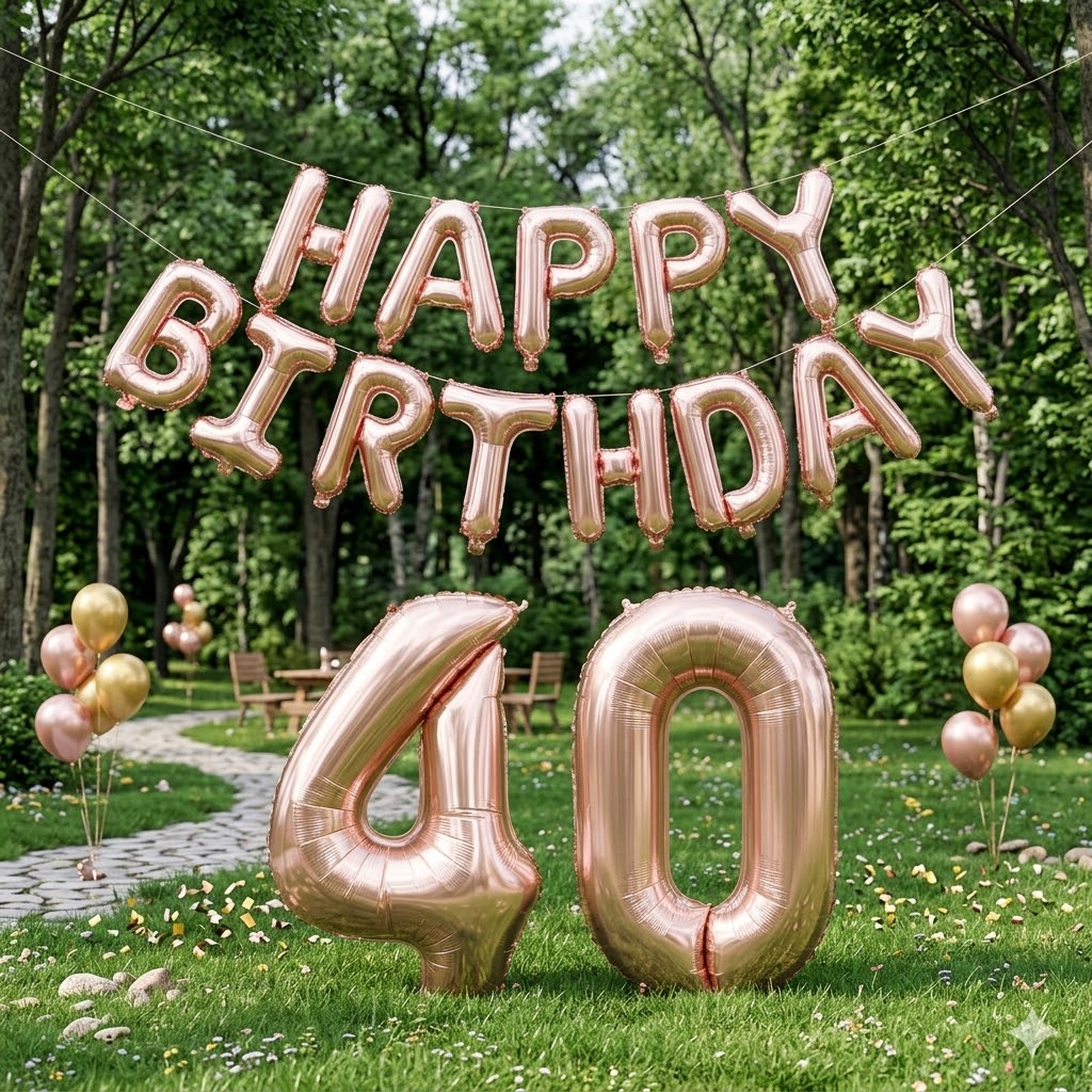 Happy Birthday 32Inch Number F - مراجعة Tinsel Garland Decoration وسعره