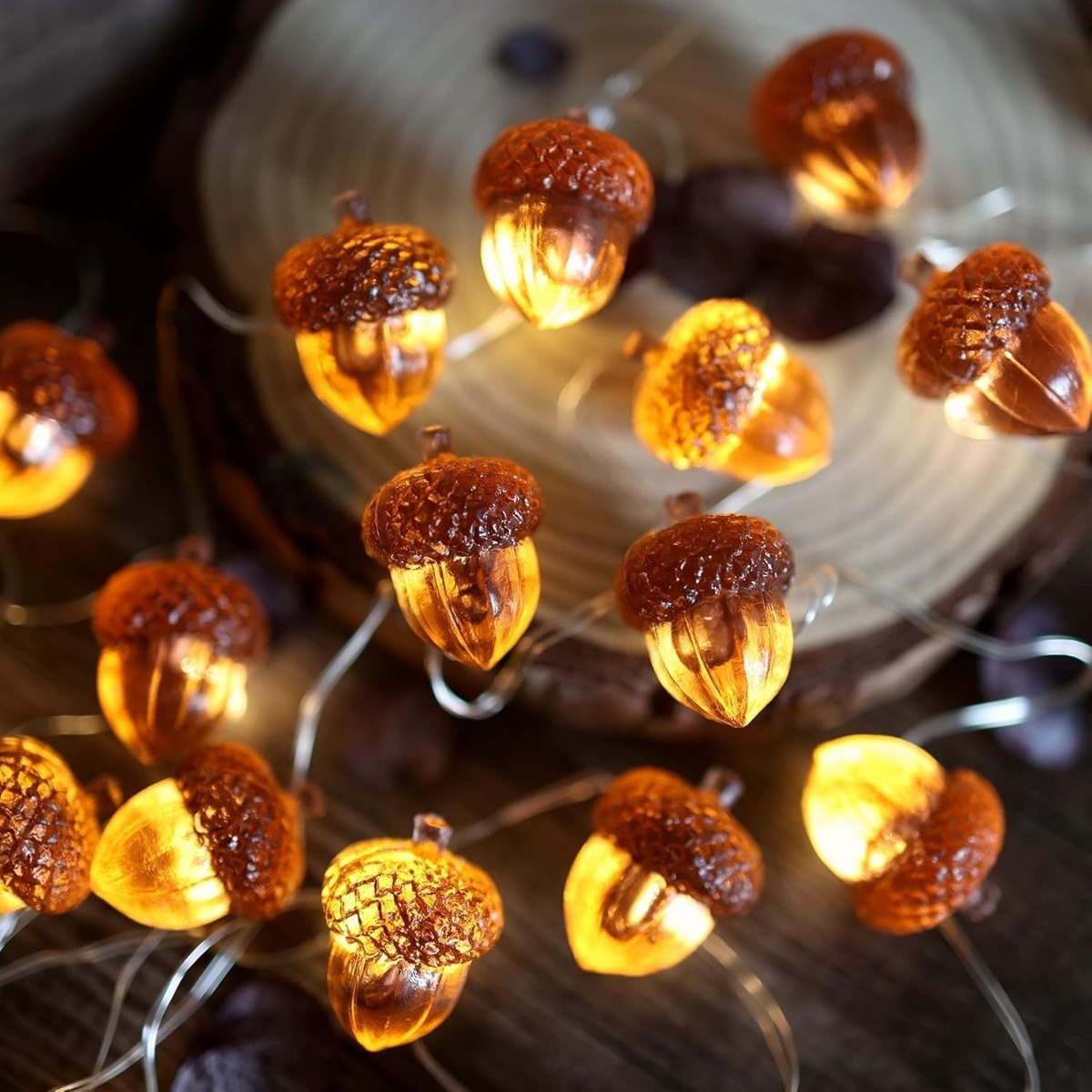 30 LEDs Acorn String Lights Th - مراجعة Led Fairy String Lights وسعره