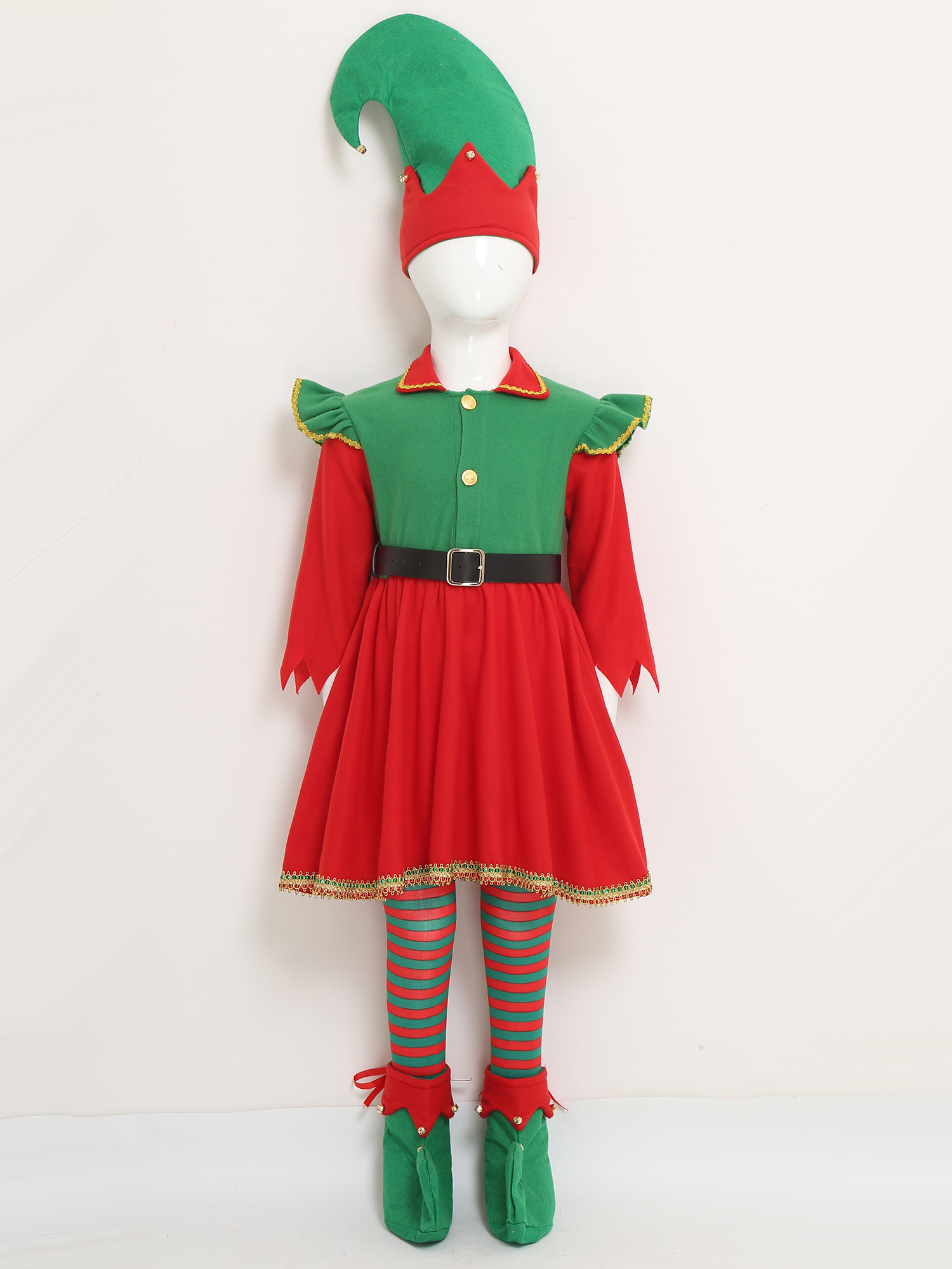 Elf Girl Christmas Costume San - مراجعة Elf Costume Christmas وسعره