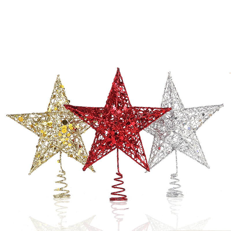15/20/25/30cm Hollow Star Gold - مراجعة Star Tree Topper وسعره