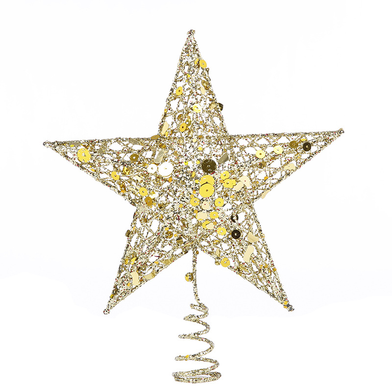 15/20/25/30cm Hollow Star Gold - مراجعة Star Tree Topper وسعره