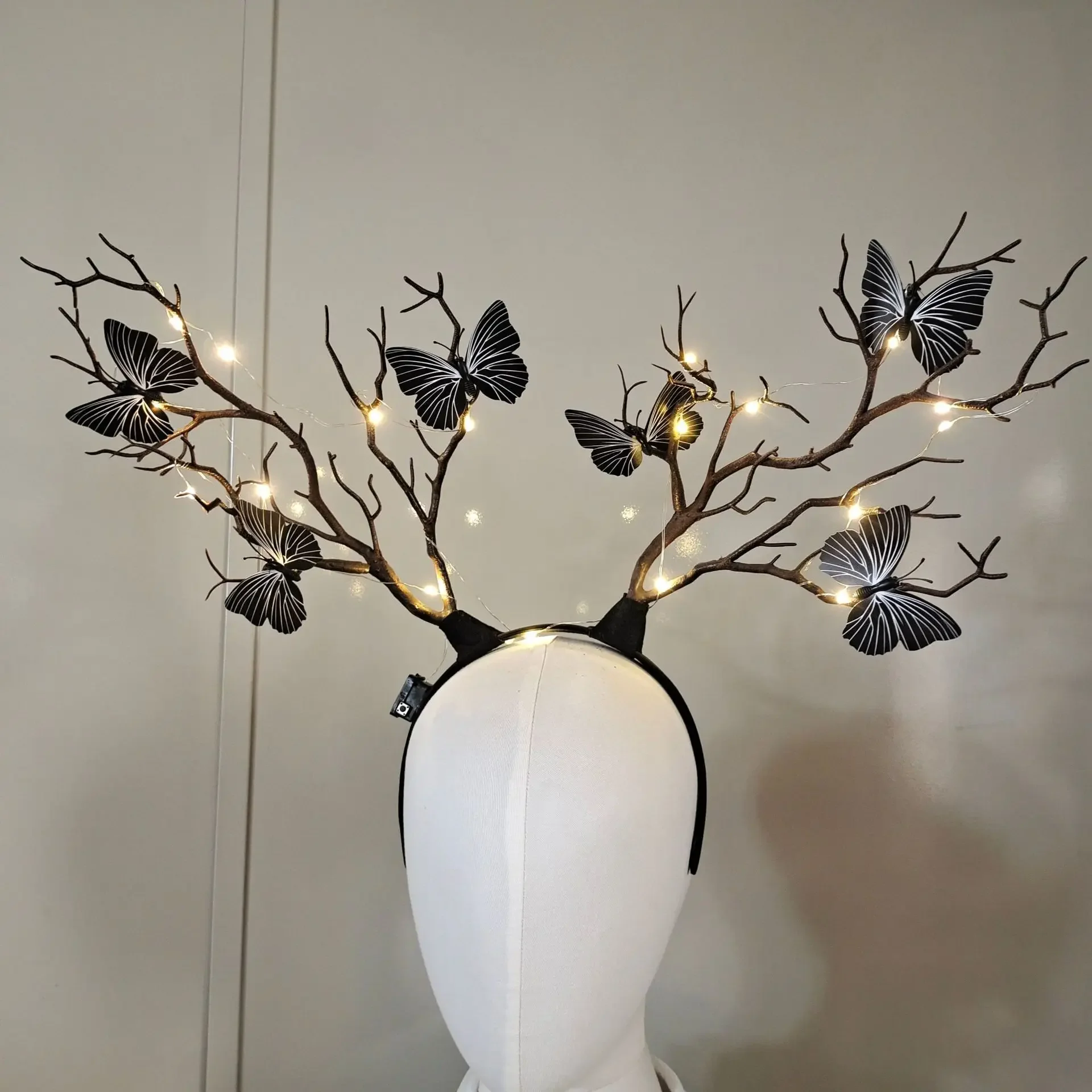 Women Girls Light Up Glowing R - مراجعة Reindeer Antlers Headband وسعره