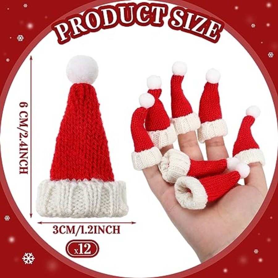 Pcs Mini Santa Hats for Crafts - مراجعة Santa Hat Plush وسعره