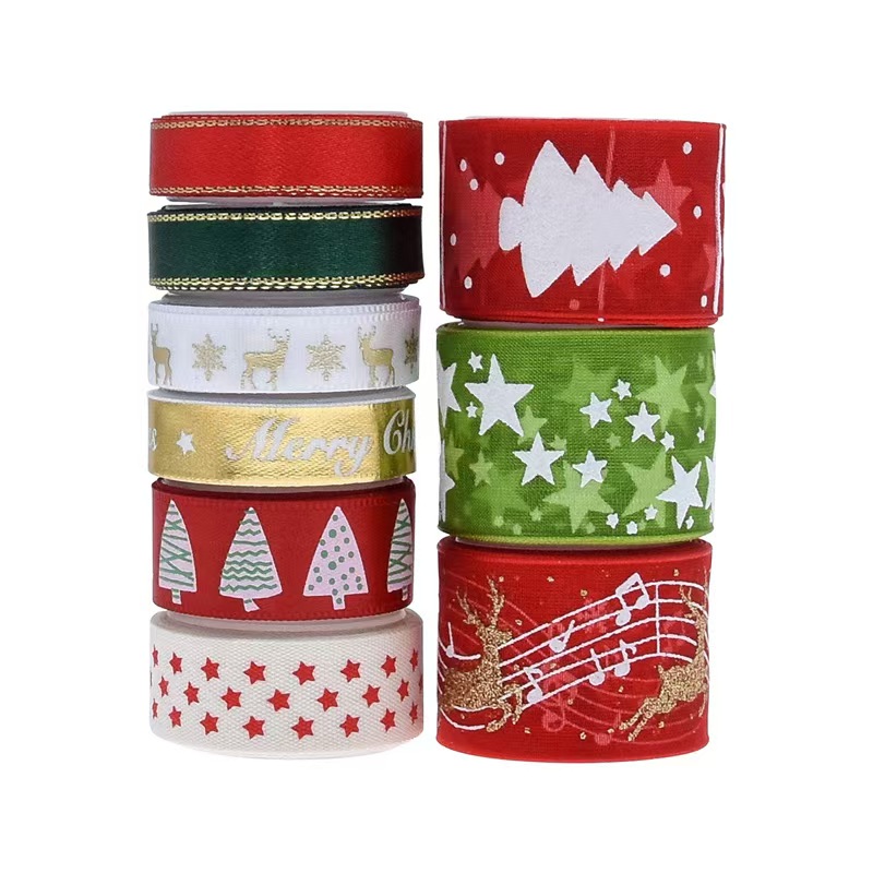 9pcs Christmas Ribbons Set Fes - مراجعة Gift Box Wrap Set وسعره