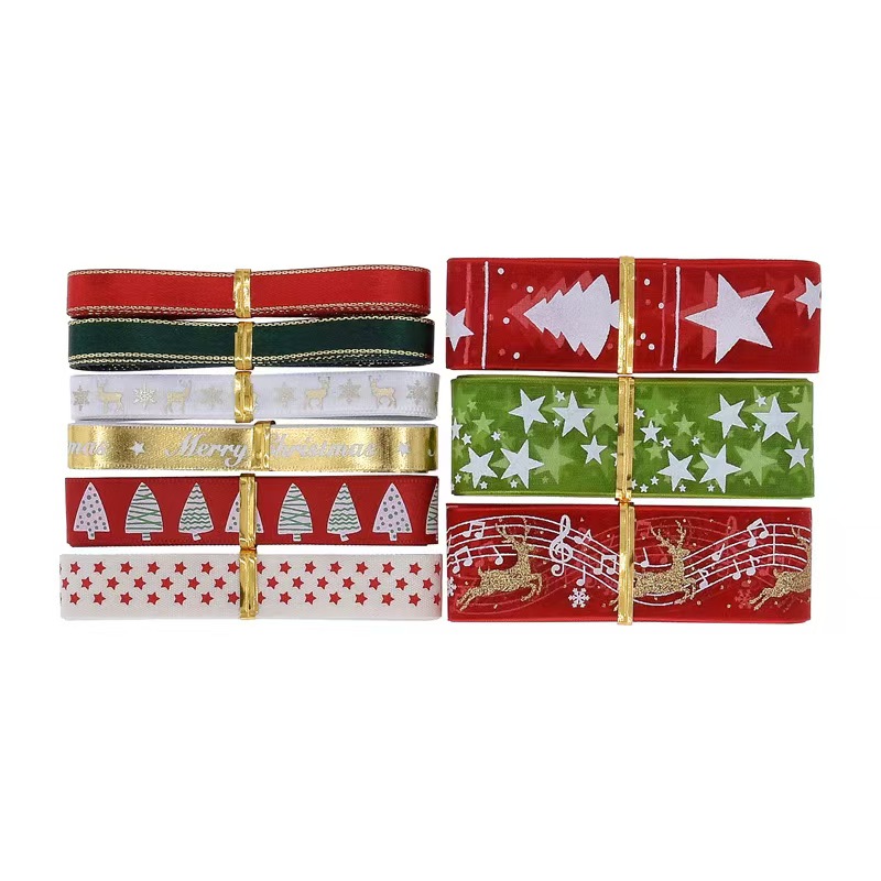 9pcs Christmas Ribbons Set Fes - مراجعة Gift Box Wrap Set وسعره