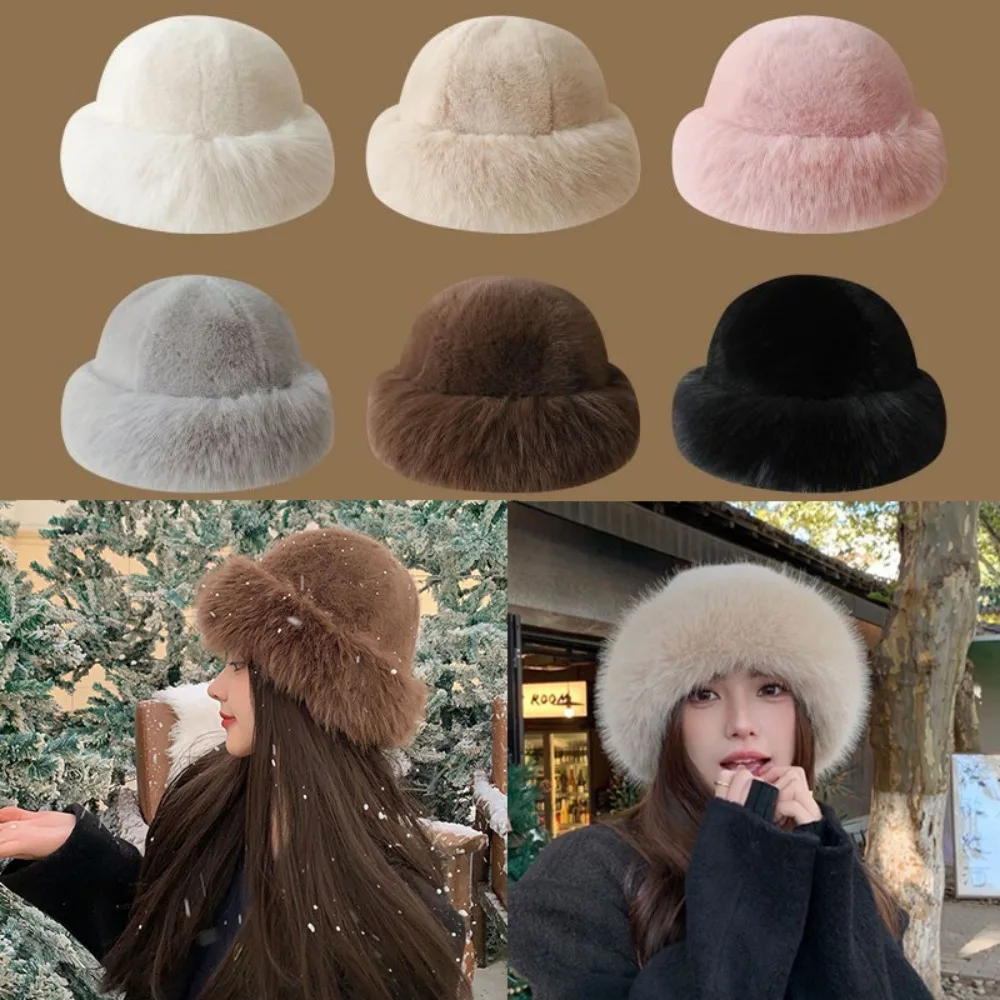 Women's Fluffy Fur Bucket Hat  - مراجعة Santa Hat Plush وسعره