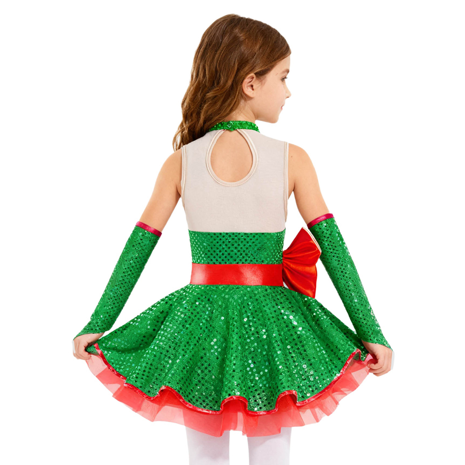 Teen Girls Christmas Sleeveles - مراجعة Elf Costume Christmas وسعره