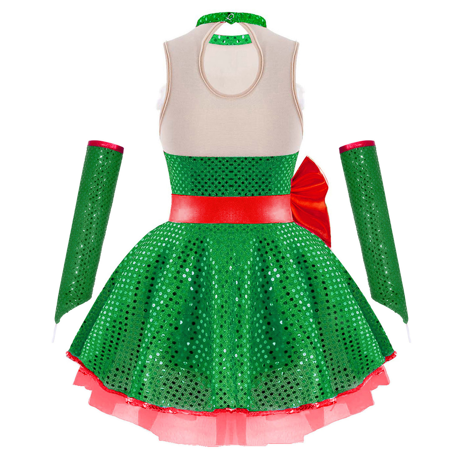 Teen Girls Christmas Sleeveles - مراجعة Elf Costume Christmas وسعره