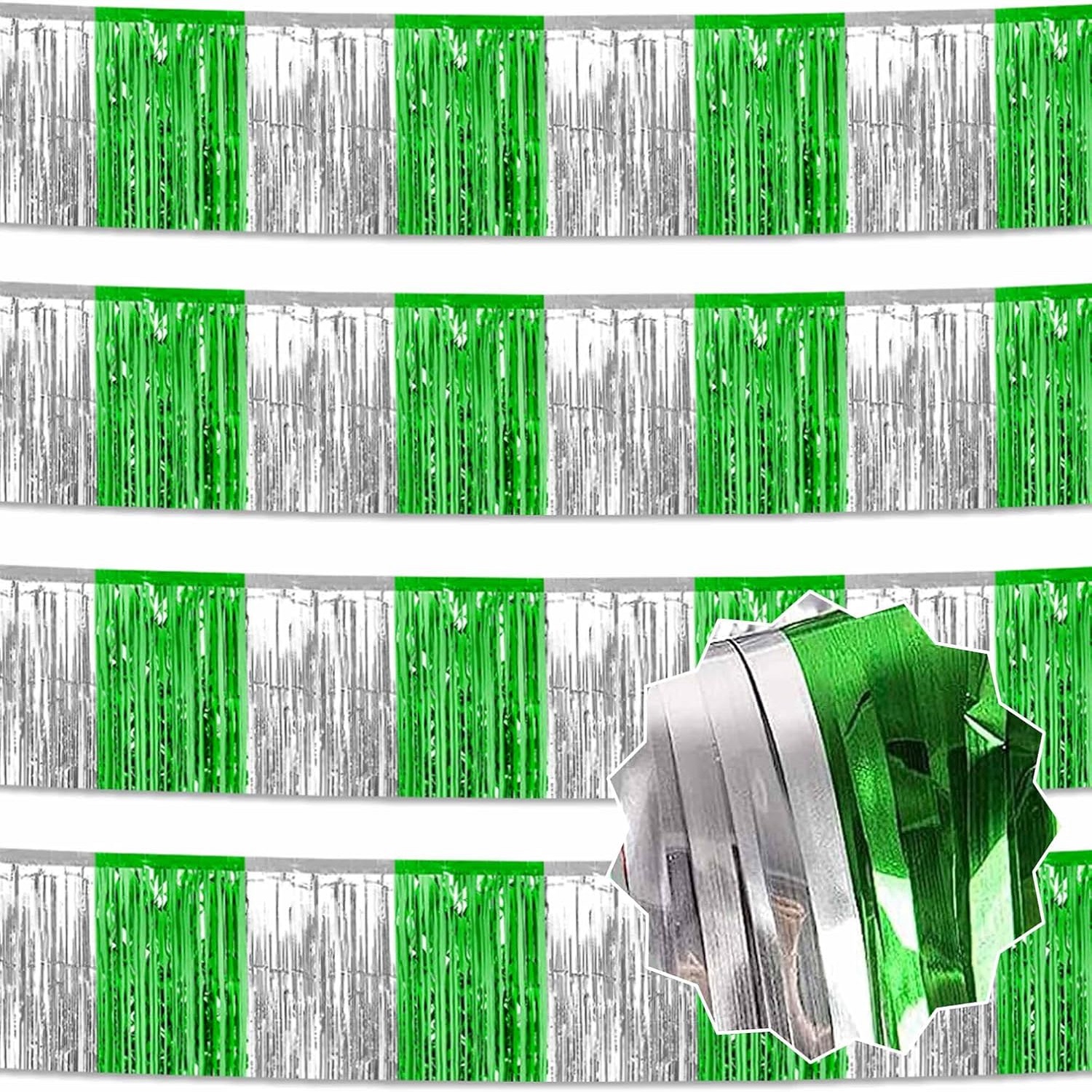 4 Pcs St Patrick Party Decorat - مراجعة Tinsel Garland Decoration وسعره