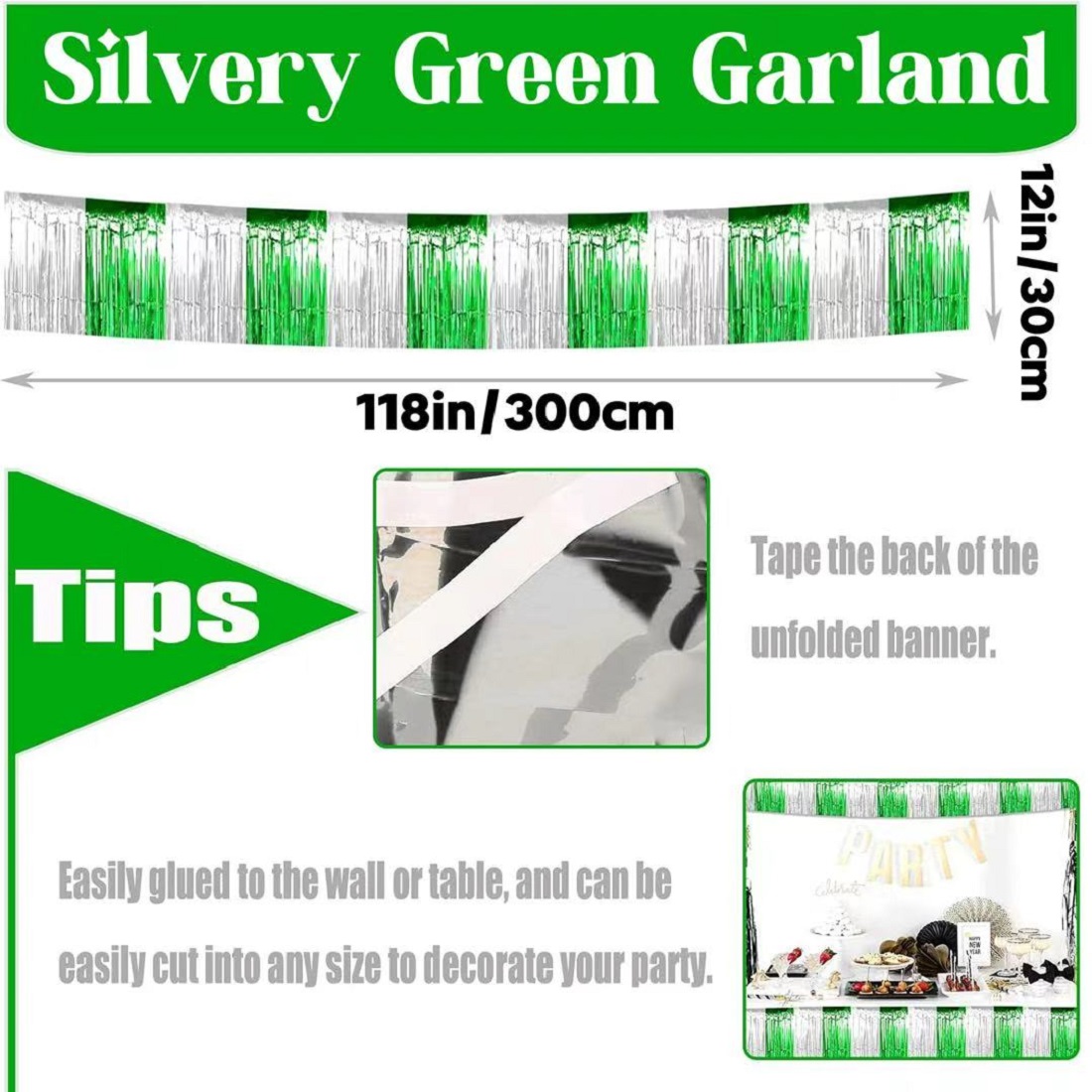 4 Pcs St Patrick Party Decorat - مراجعة Tinsel Garland Decoration وسعره