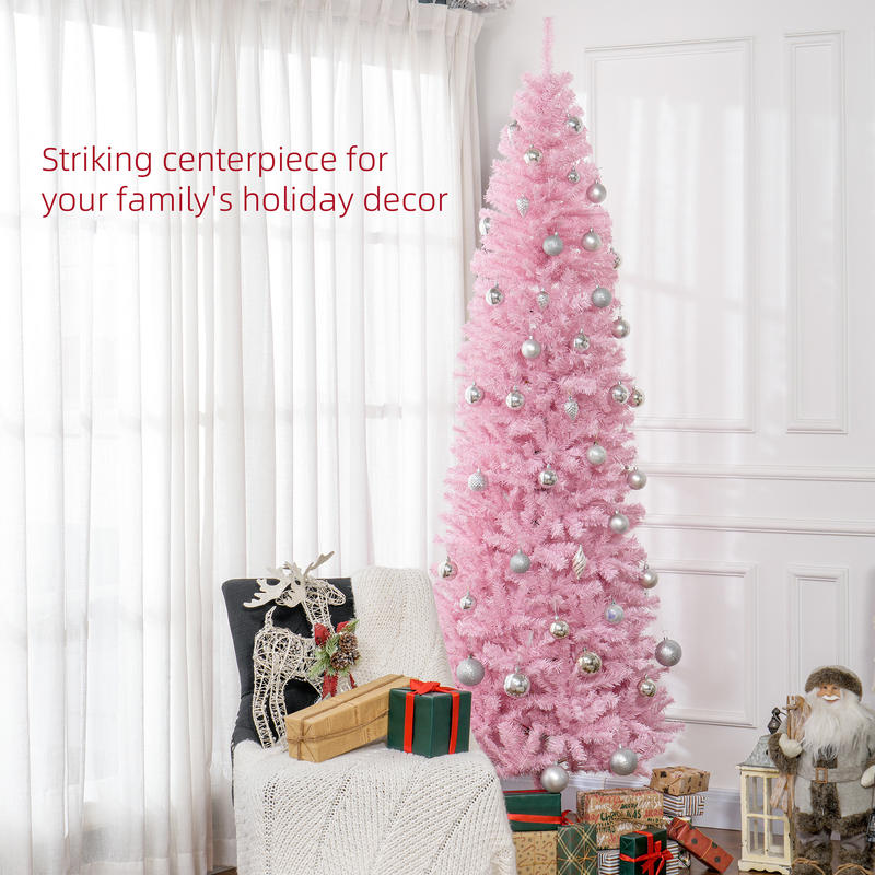 HOMCOM 8' Artificial Christmas - مراجعة Christmas Tree Artificial وسعره