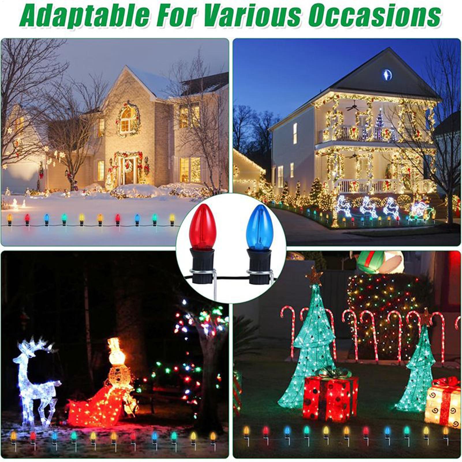 Christmas Light Stakes For Yar - مراجعة Christmas Lights Outdoor وسعره