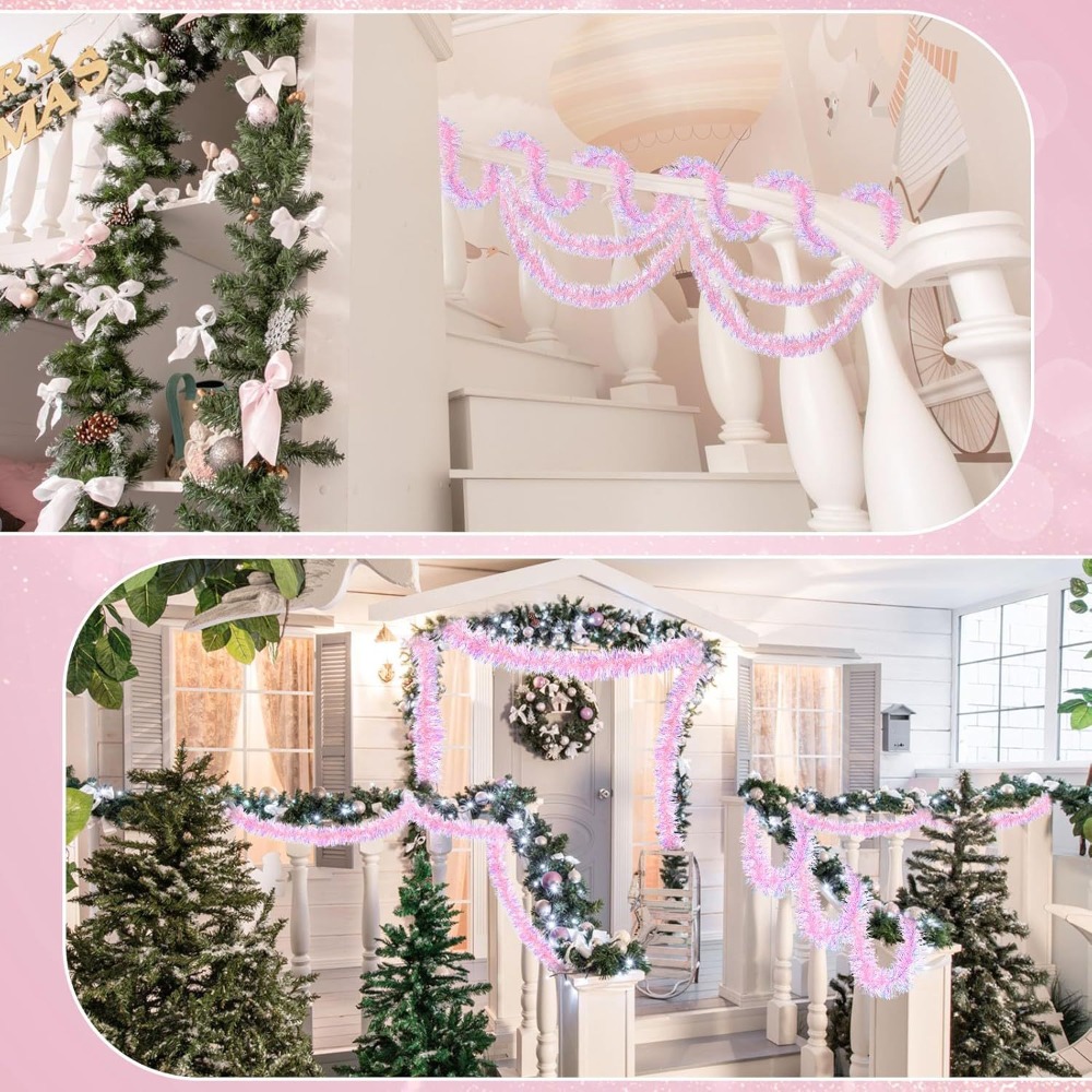 2M/9CM Christmas Decorations S - مراجعة Tinsel Garland Decoration وسعره