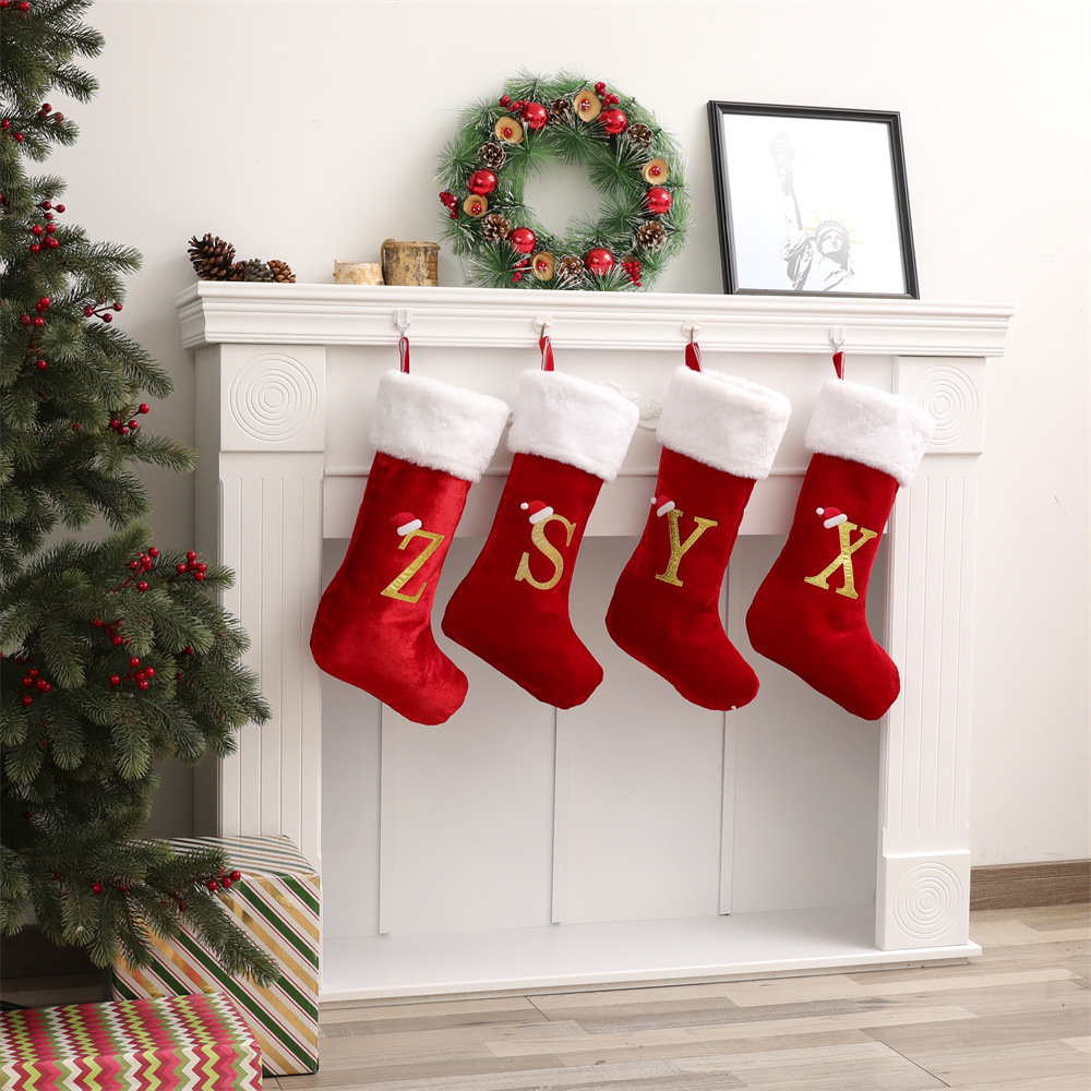 New Creative Alphabet Christma - مراجعة Christmas Stocking Hanging وسعره