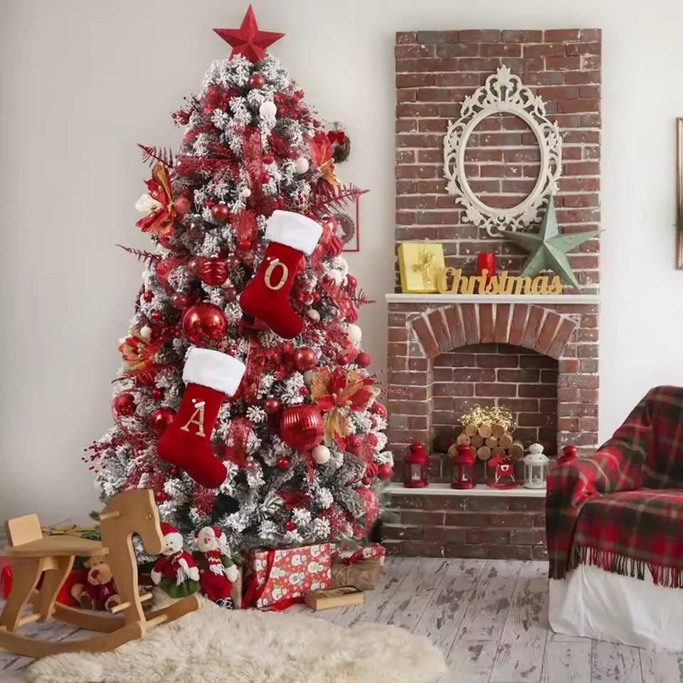 New Creative Alphabet Christma - مراجعة Christmas Stocking Hanging وسعره