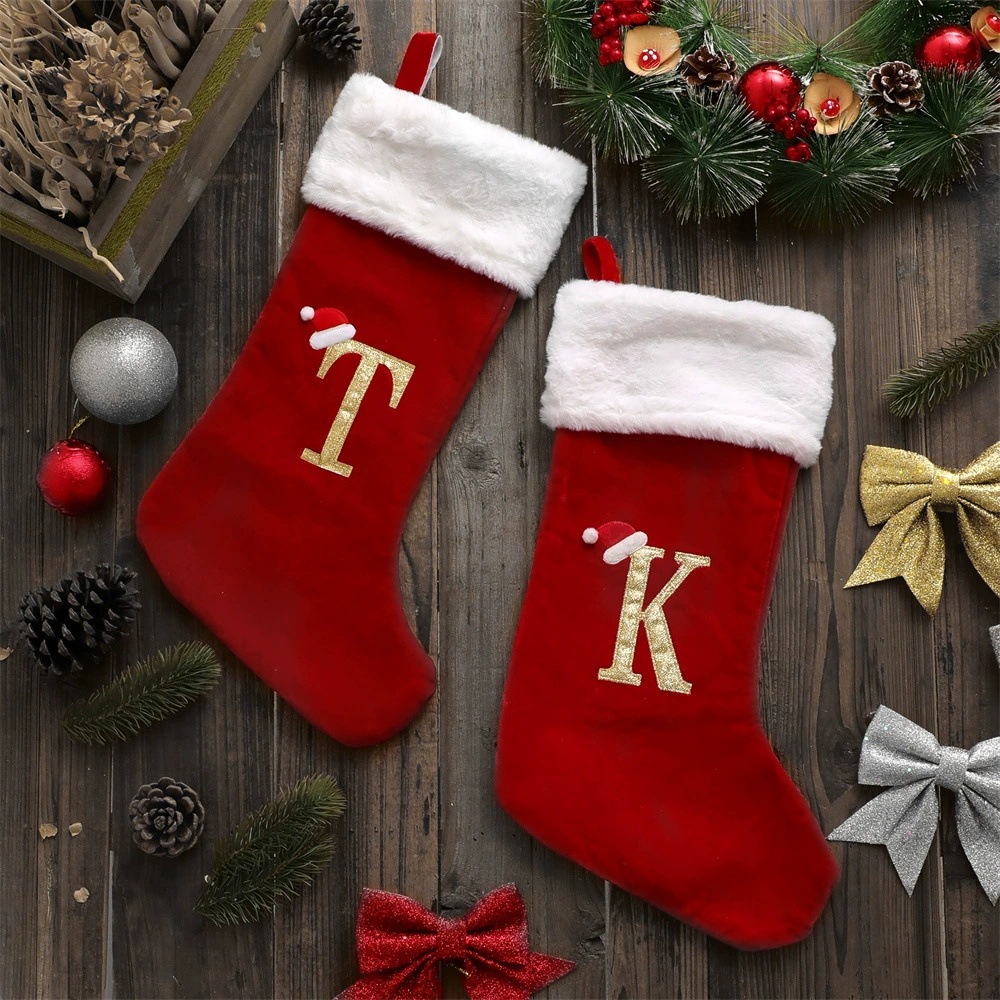 New Creative Alphabet Christma - مراجعة Christmas Stocking Hanging وسعره