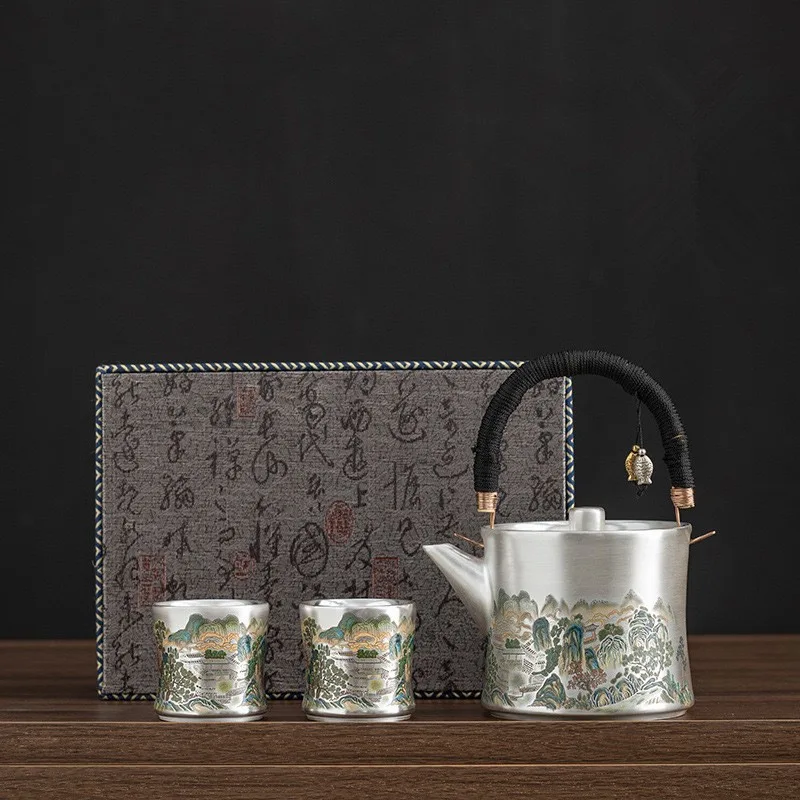 Z30- Liu Yin one pot two cups  - مراجعة Gift Box Wrap Set وسعره