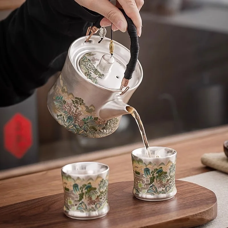 Z30- Liu Yin one pot two cups  - مراجعة Gift Box Wrap Set وسعره