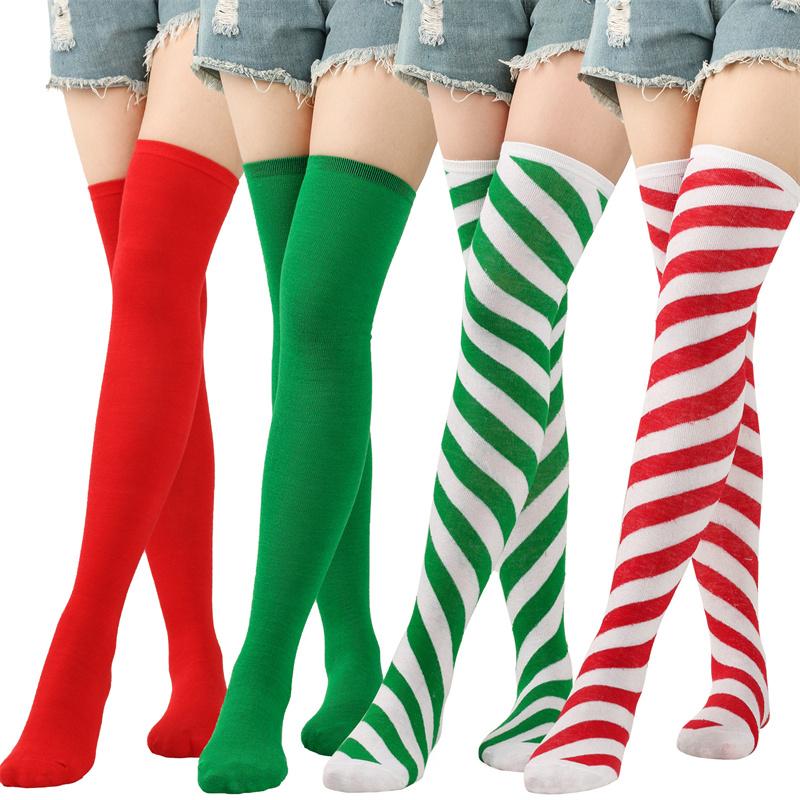 Women Over Knee Socks Christma - مراجعة Christmas Stocking Hanging وسعره