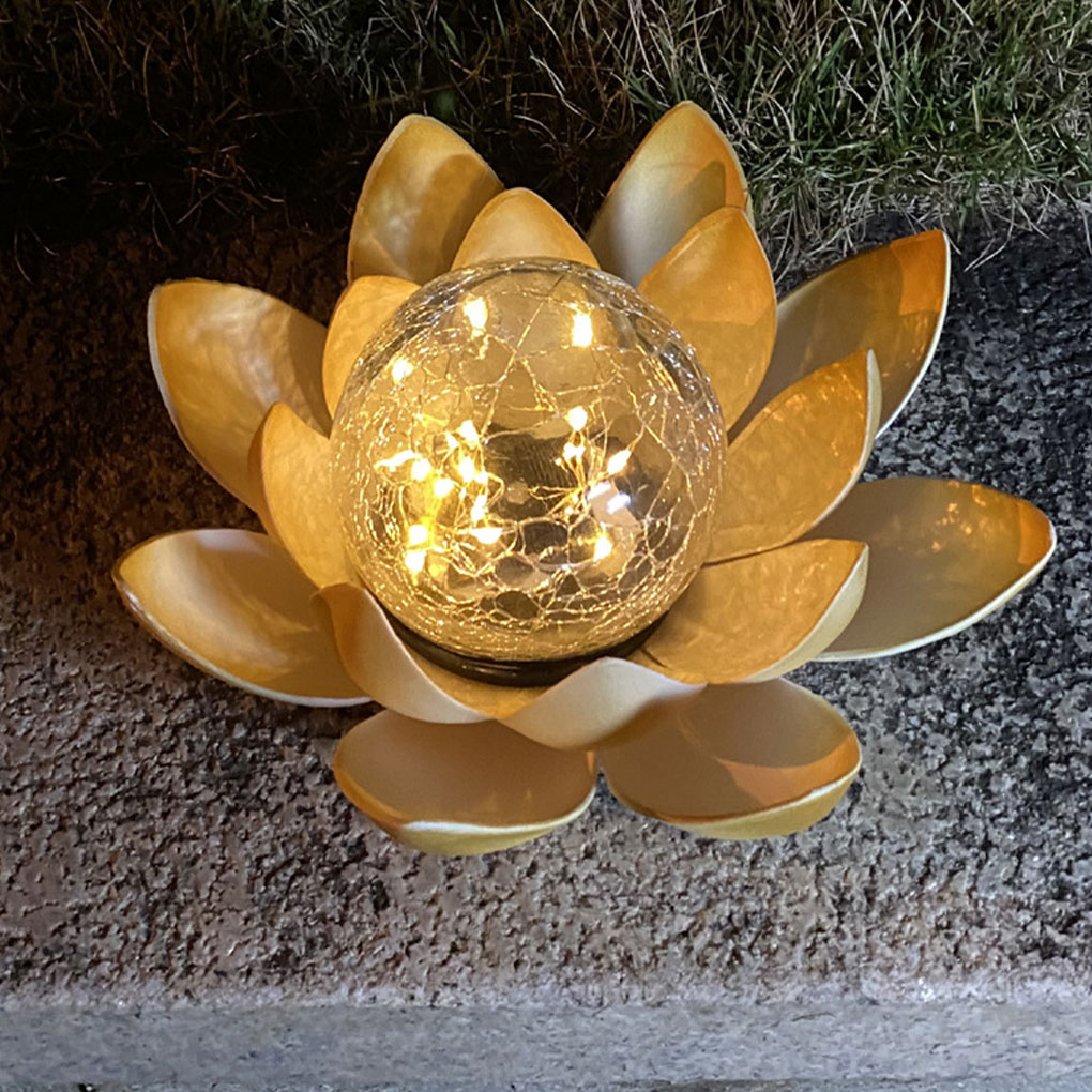 Lotus Shaped Garden Solar Ligh - مراجعة Christmas Lights Outdoor وسعره